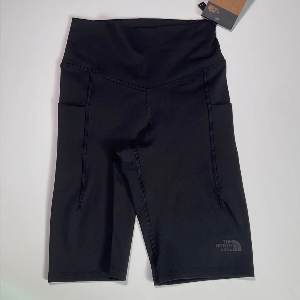 The North Face Black long pocket biker short NWT woman’s SzS - Picture 7 of 12